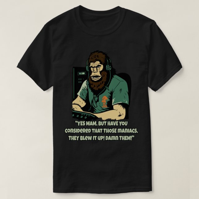 T-shirt Agent de service client Planet Ape récemment dans (Design devant)