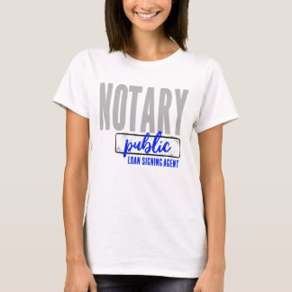 T-shirt Agent de signature de prêt public notaire Customis