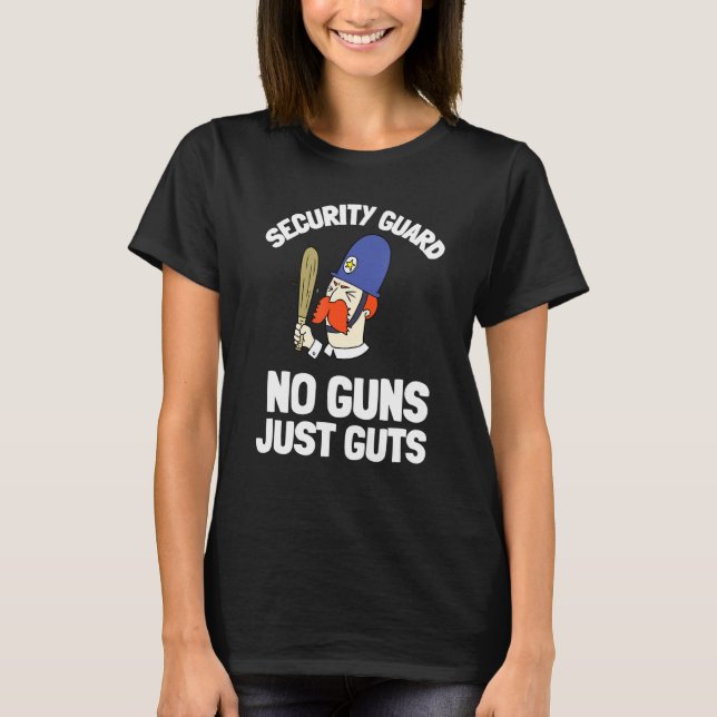 T-shirt Agent De Sûreté Et De Sécurité - No G (Devant)