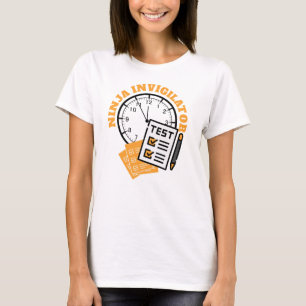 T-shirt Agent d'examen Fun NINJA INVIGILATOR