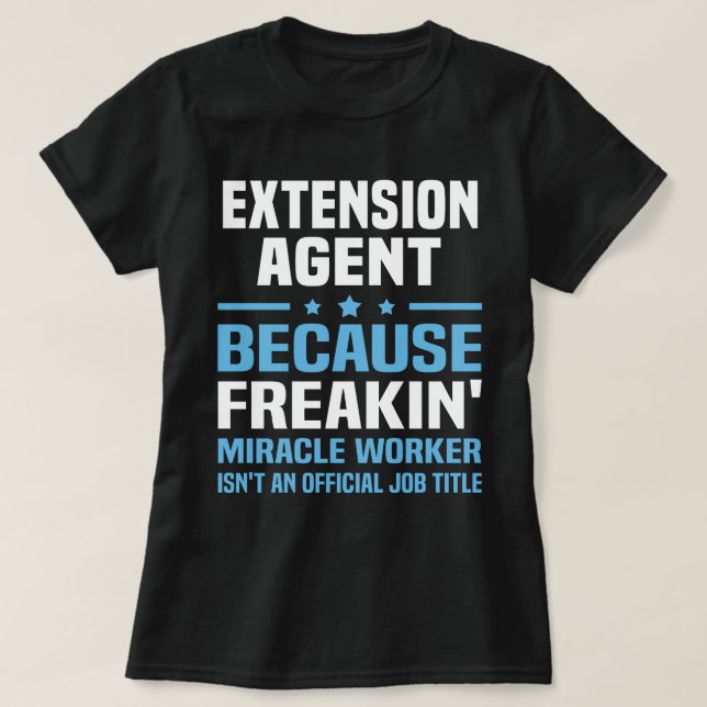 T-shirt Agent d'extension (Design devant)