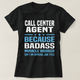 T-shirt Agent du centre d'appels
