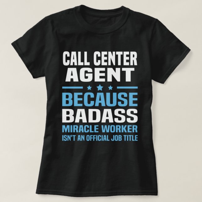 T-shirt Agent du centre d'appels (Design devant)