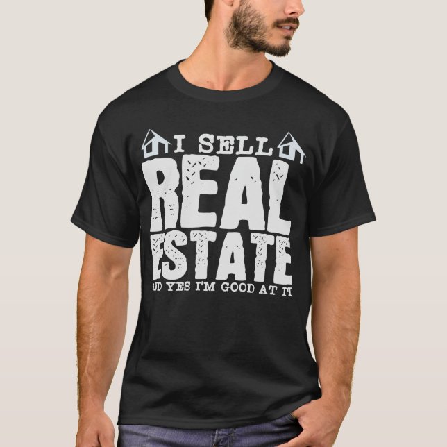 T-shirt Agent immobilier Joke Realtor, courtier immobilier (Devant)