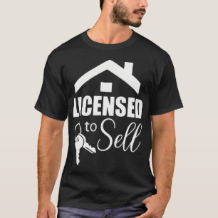 T-shirt Agent Immobilier Realtor Titulaire d'une Licence d