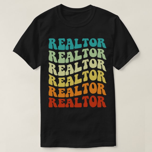 T-shirt Agent immobilier rétro 1 (Design devant)