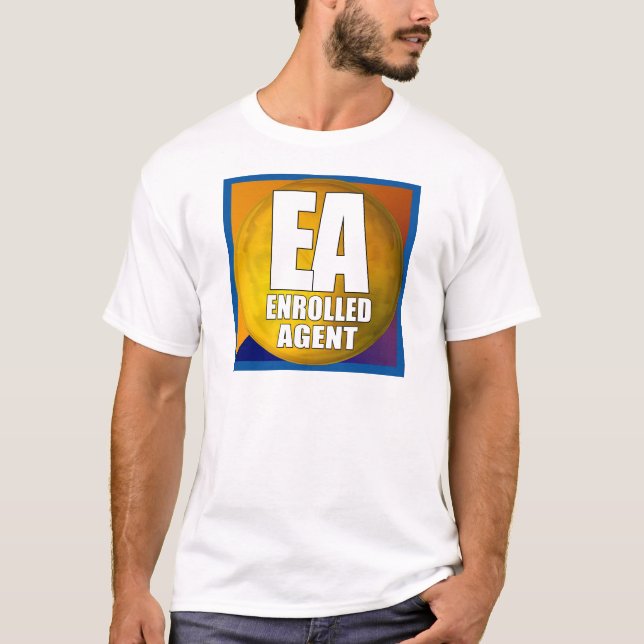 T-SHIRT AGENT INSCRIT PAR LOGO D'EA (Devant)