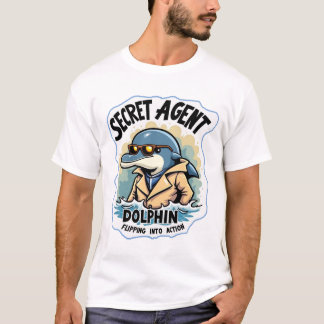T-shirt Agent secret Dolphin dans les lunettes de soleil e