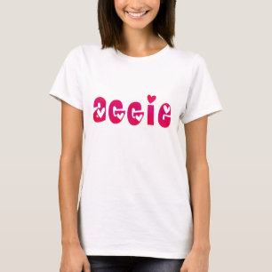 T-shirt Aggie dans les coeurs