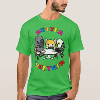 T-shirt Aggretsuko Meilleurs Amis Mieux Ensemble Escadron