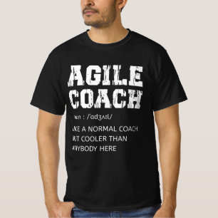 T-shirt Agile Coach définition Pour quelqu'un qui améliore