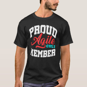 T-shirt Agile Cult Member Scrum Gestion de projet Pm Coac