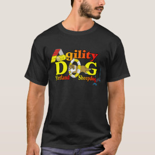 T-shirt Agilité de la plate-forme Shetland Sheepdog