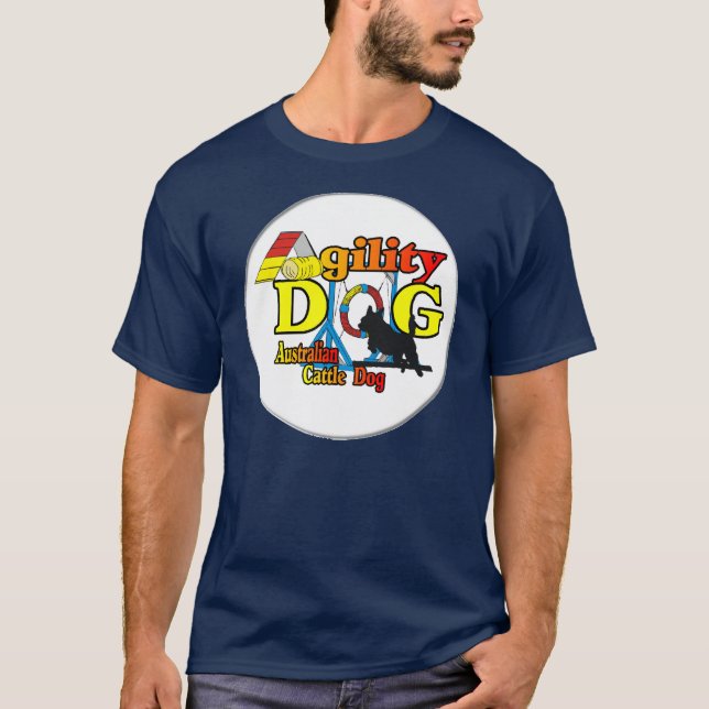 T-shirt Agilité du chien de bétail australien (Devant)