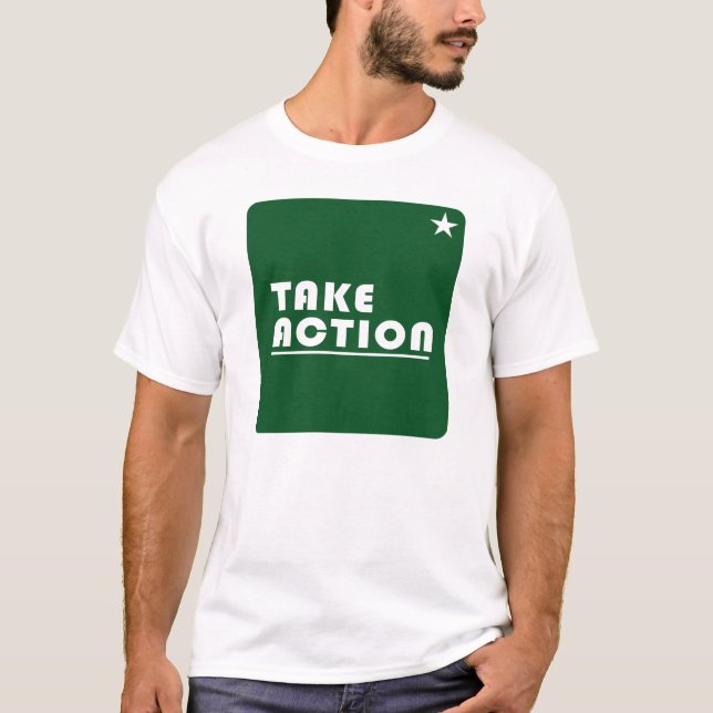 T-shirt Agir avec inspiration (Devant)