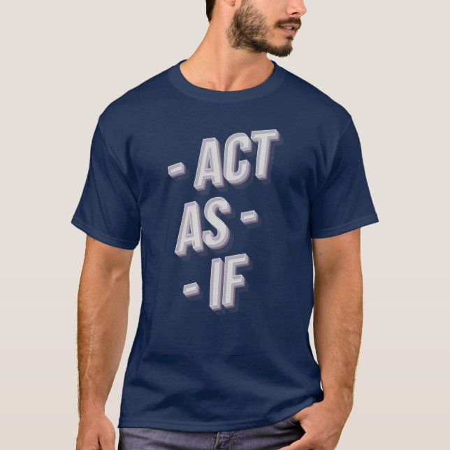 T-shirt Agir comme (Devant)