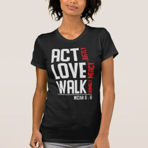 T-shirt Agir juste Micah 6:8