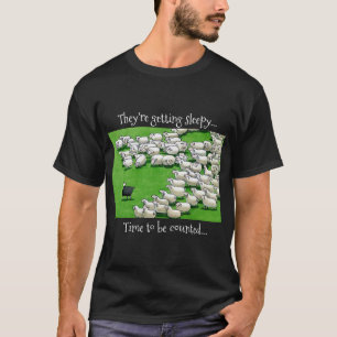 T-shirt Agneau long perdu : Compter les moutons