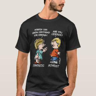 T-shirt Agnostique contre athée