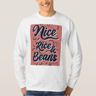 T-shirt agréable comme des haricots de riz