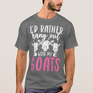 T-shirt Agricole Amoureux des animaux Chèvre Adulte Chèvre