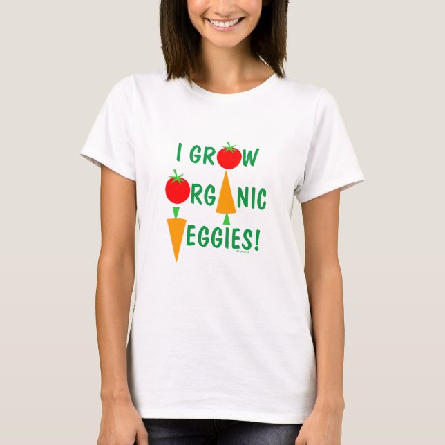 T-shirt Agricole de légumes bio jardinier de jardinier hum (Devant)