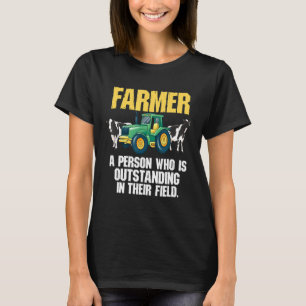 T-shirt Agriculteur Personne Qui Se Distingue Dans Son Dom