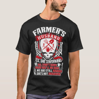 T-shirt Agriculteurs Maris Fier Agriculteur T Chemises Pou