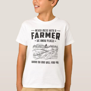T-shirt Agriculture Agricole Agriculture Drôle Tracteur Id