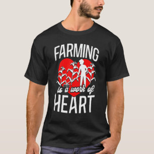 T-shirt Agriculture Agricole Fille Coeur Agriculture C'est
