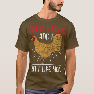 T-shirt Agriculture Amusante Agriculteur Fam Animal Poulet