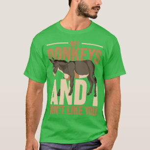 T-shirt Agriculture Amusante Fermier ferme Animal âne