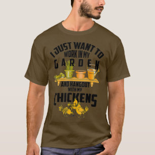 T-shirt Agriculture cool Je Veux Juste Travailler Dans Mon
