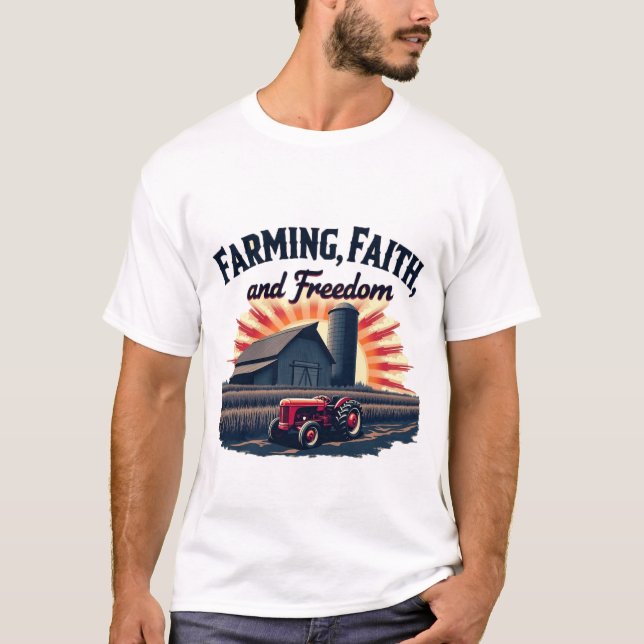 T-shirt Agriculture, foi et liberté (Devant)