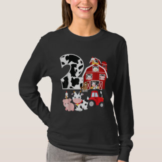 T-shirt Agritourisme Barnyard Thème Cochon Vache Cheval 2e