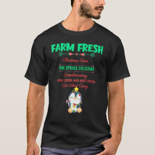 T-shirt Agritourisme Fraîches Arbres de Noël Joke Joke Jot