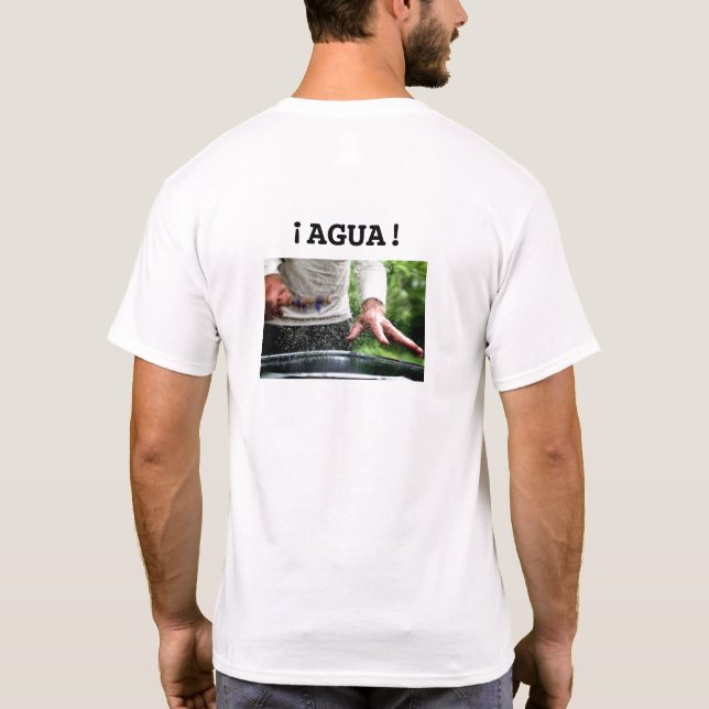 T-shirt ¡Agua ! Argot espagnol pour "Awesome!" et pic à ta (Dos)