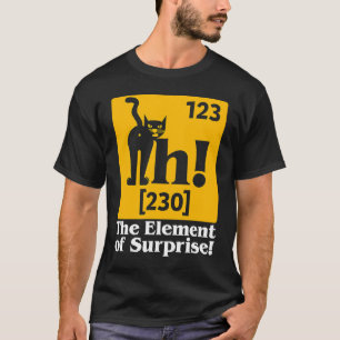T-shirt Ah L'Élément de la Chimie Surprise Science Chat