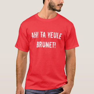 T-shirt Ah ! Merci brun de yeule !