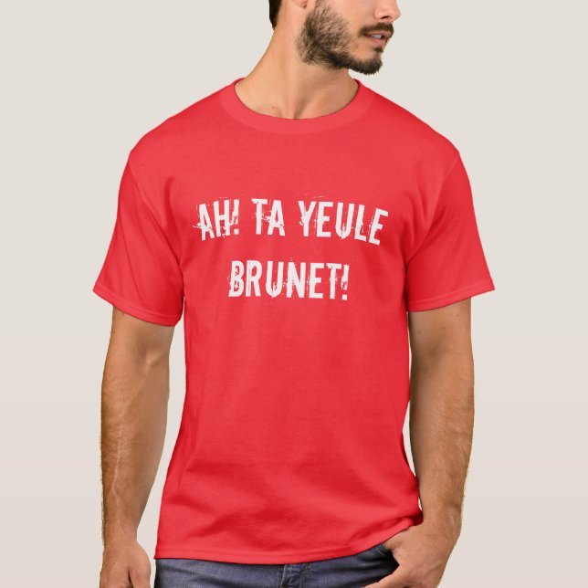 T-shirt Ah ! Merci brun de yeule ! (Devant)
