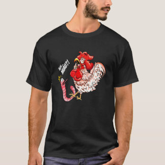 T-shirt Ah Miaou Ver Poulet Poulet Chat Disant