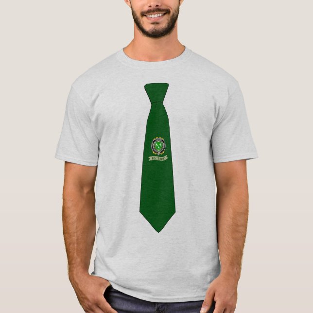 T-shirt Ahearne/Aherne Irish Badge Necktie (Devant)