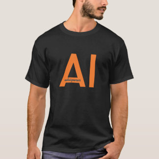 T-shirt AI chuchoter invite ingénieur orange