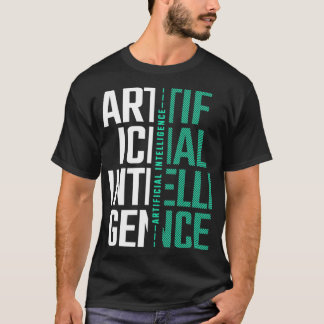 T-shirt AI Intelligence artificielle Futuriste Cadeau Nerd
