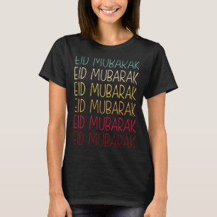 T-shirt Aïd Moubarak Aïd Al Fitr Moubarak Aïd Al Adha Muba