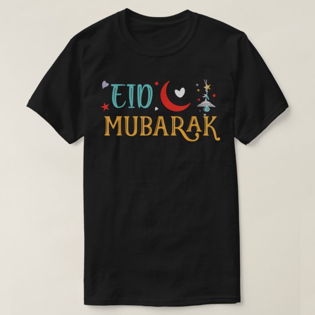 T-shirt Aïd Moubarak Aïd el-Fitr Aïd el-Adha Fête musulman (Design devant)