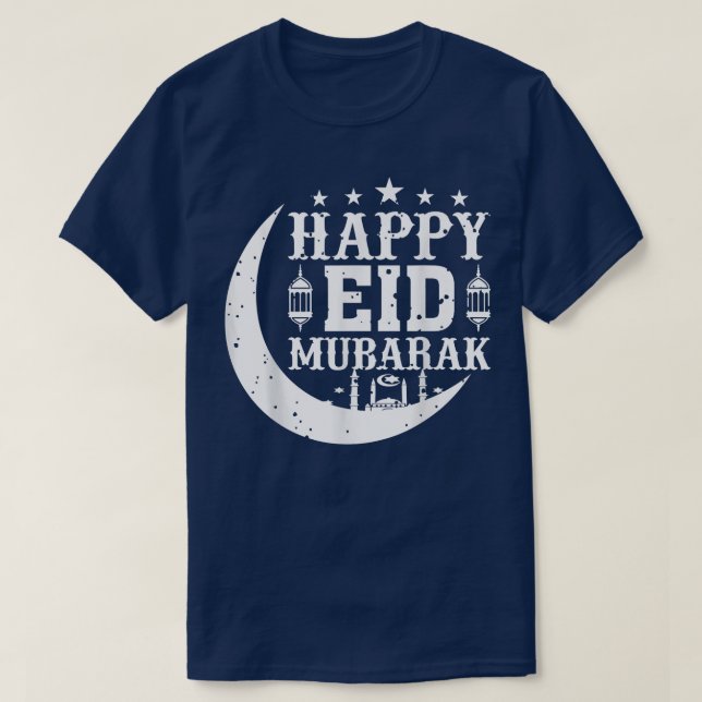 T-shirt Aïd Ramadan Moubarak, Joyeux karim Ramadan Islam H (Design devant)