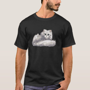 T-shirt Aidadaism Persian Cat sur son propre Graphi Thread