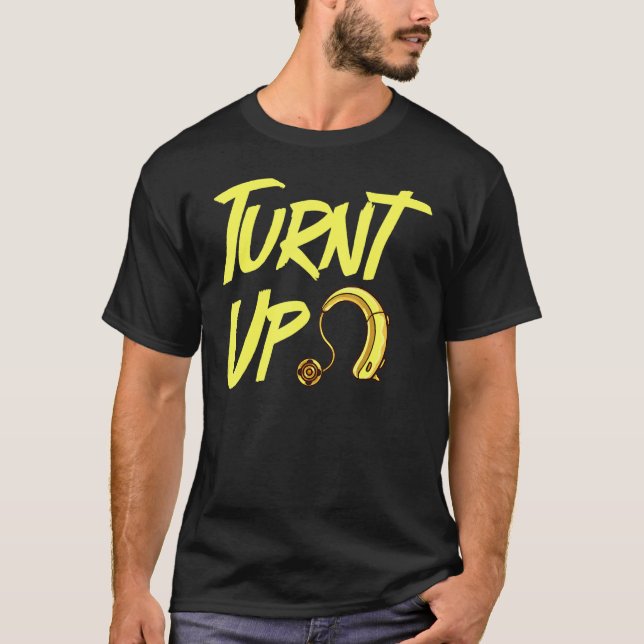 T-shirt Aide à l'ouïe Amusante Sensibilisation des sourds (Devant)