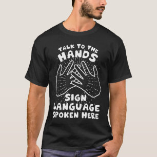 T-shirt Aide auditive Fierté sourde ASL langue des signes